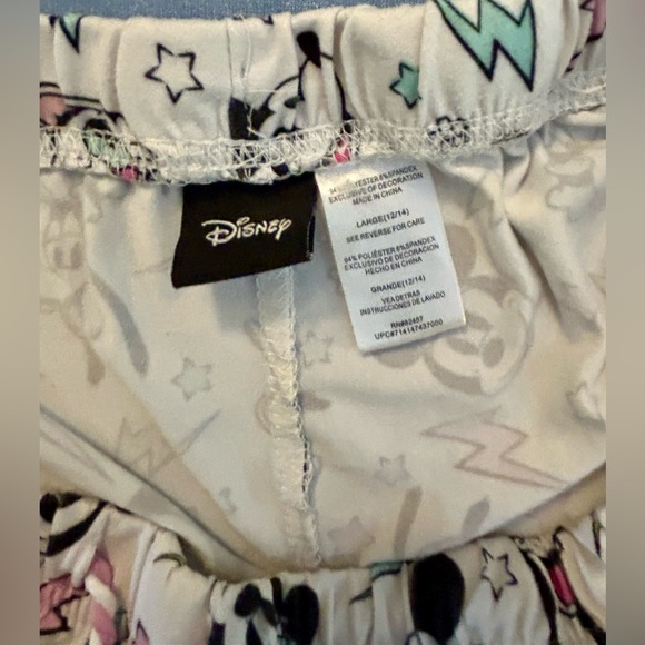 Disney, character pajama bottoms with gathered ankles. Sz L (12-14) - Picture 6 of 6